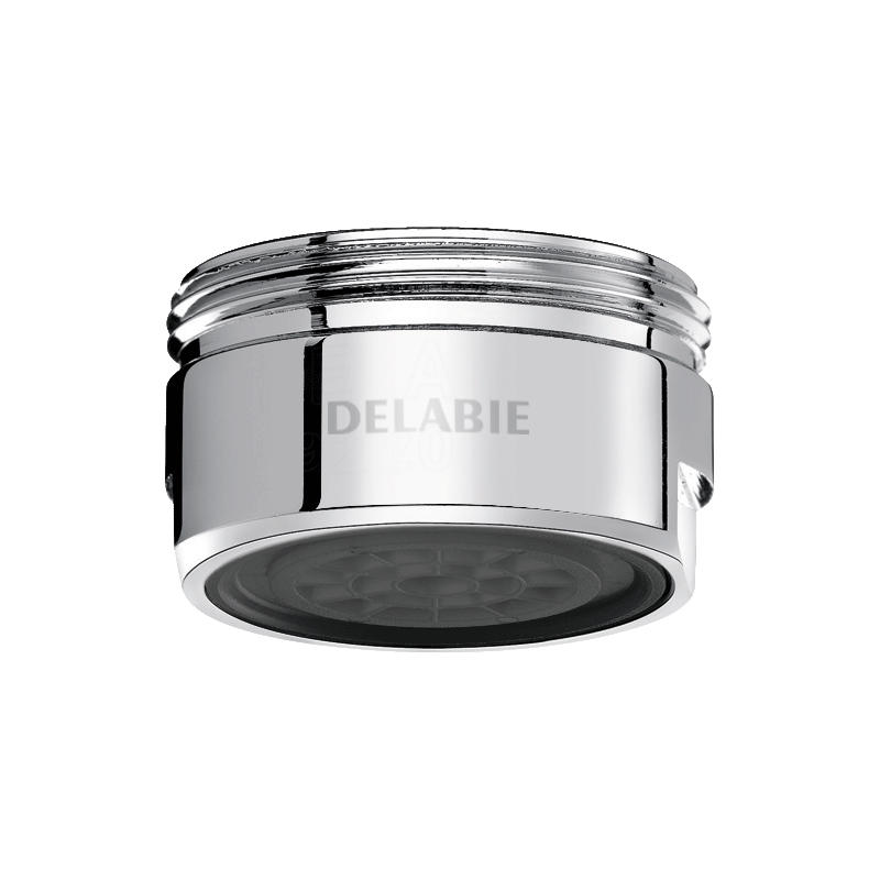 STRAHLREGLER M24x1 mit Durchflussregulierung, 2 Stück - Chromfarben, Metall (9/1.5/10cm) - Delabie