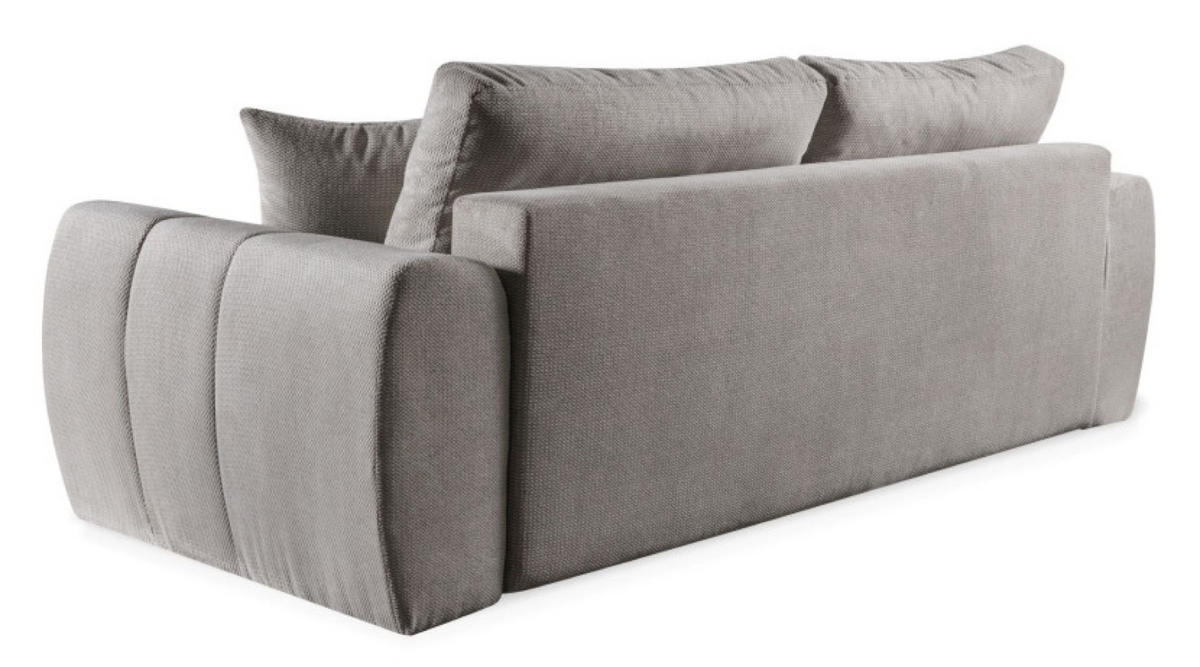 SOFA Grau FITU Ausziehbar - Grau, Textil (263/93/105cm) - Sepro Meble