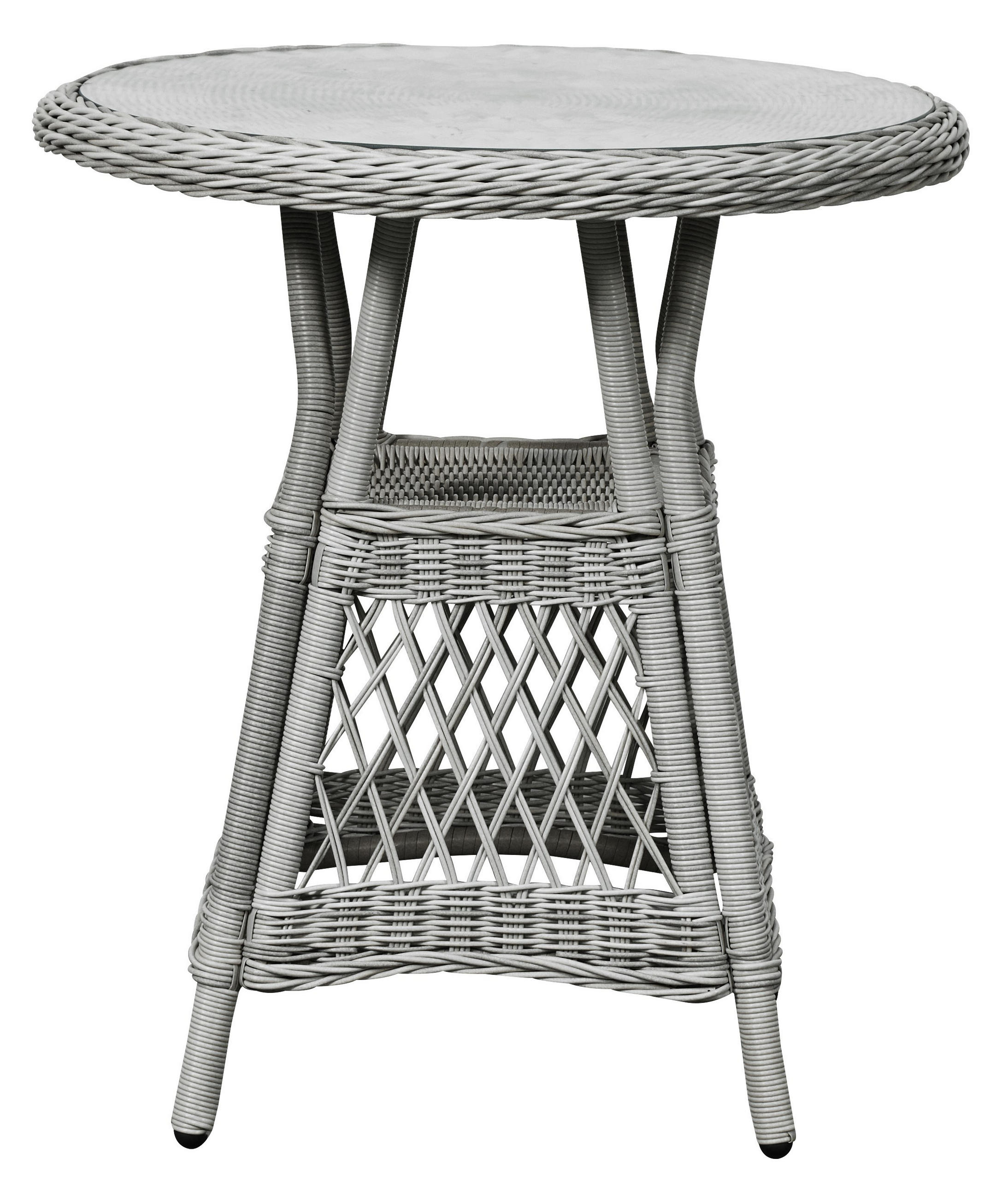 CAFÉTISCH, Hvalo, Sandfarben, Rattan, 69 x 69 x 73 cm - Sandfarben, Naturmaterialien (69/69/73cm) - ebuy24