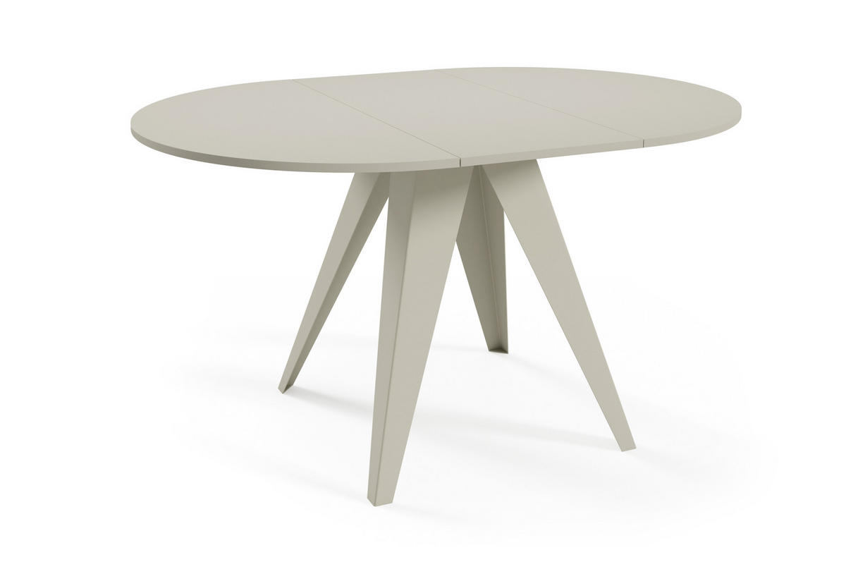 ESSTISCH Gerda - Kaschmir/Beige, Holzwerkstoff/Metall (90/90/76cm) - Meblini