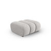 POUF Lupine aus Chenille-Stoff hellgrau - Hellgrau, Textil (95/43/92cm) - Micadoni