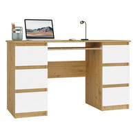 SCHREIBTISCH Artisan, Weiß 130/76/51 - Weiß, Holzwerkstoff (51/130/76cm) - RAUMHIRSCH FURNITURE