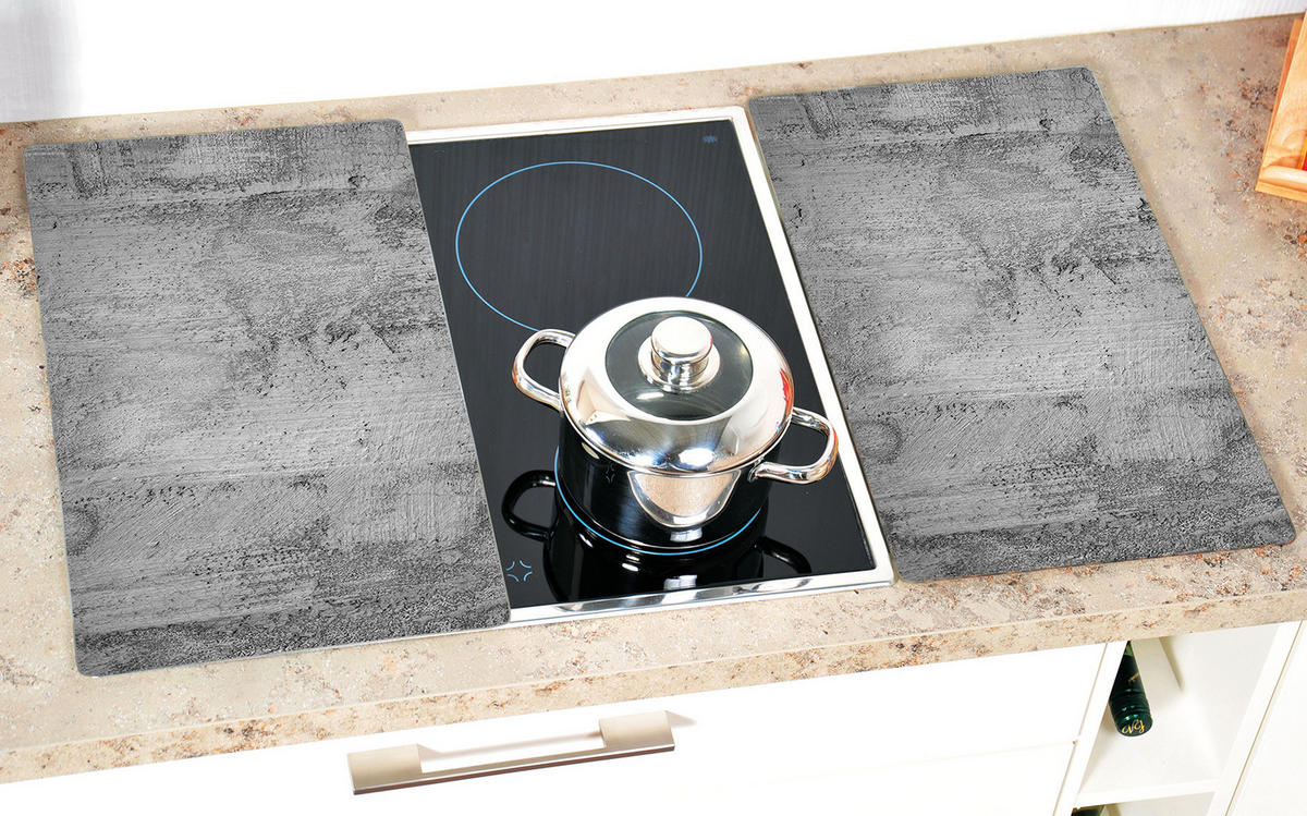 MULTIFUNKTIONS-UNTERLEGSCHEIBEN 52/30/0,9 cm - Grau, Glas (30/0.9/52cm) - Kesper
