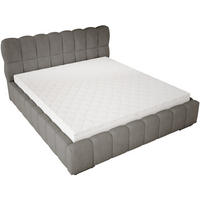 POLSTERBETT 200x200 cm Avilla mit Bettkasten, Lattenrost, Boucle, Dunkelgrau - Dunkelgrau, Holz/Textil (200/200cm) - Emporius
