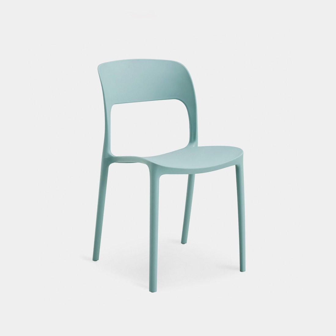 STUHL FÜR DRAUSSEN Klint Grün 46 cm x 83 cm - Grün, Kunststoff (46/83/58cm)