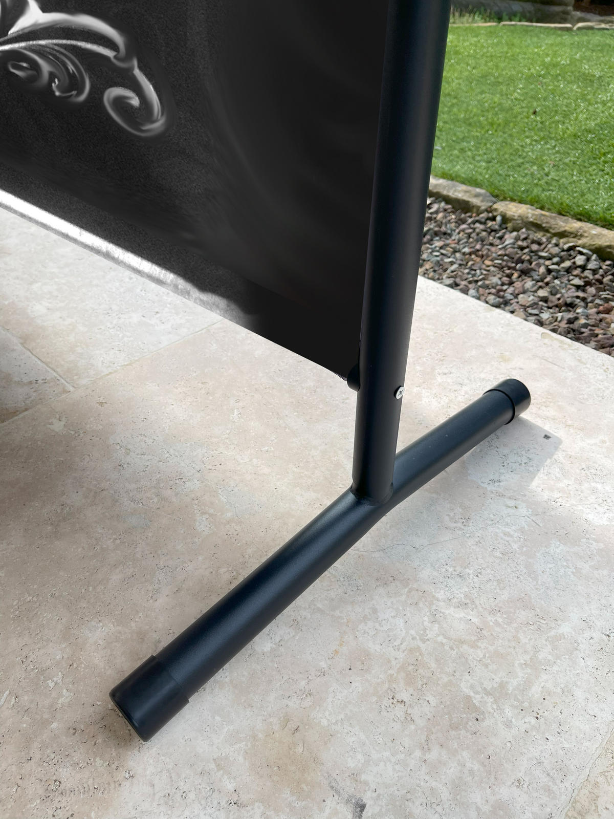 PARAVENT 1-tlg. 180x178 cm VIP - Schwarz/Weiß, Metall (178/180cm) - QUICK STAR