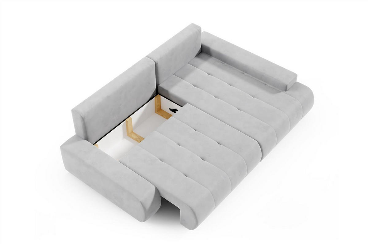 ECKSOFA Elmo - Honig, Holzwerkstoff/Textil (227/153cm) - Fun Möbel