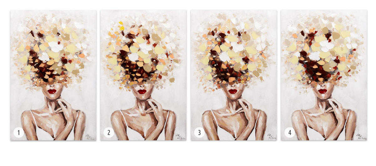 ÖLGEMÄLDE 60/90 cm - Gelb, Holz/Textil (1.24/90cm) - KUNSTLOFT