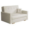 SCHLAFSOFA Viva Sonic II - Beige/Schwarz, Holz/Textil (133/85/100cm) - MIRJAN24