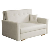 SCHLAFSOFA Viva Sonic II - Beige/Schwarz, Holz/Textil (133/85/100cm) - MIRJAN24