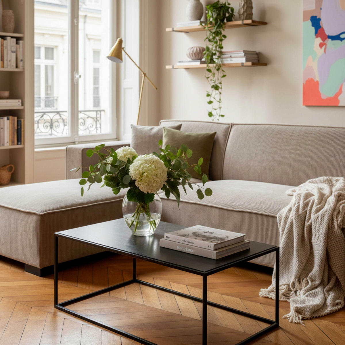 SOFA 3-Sitzer, Taupe - Taupe, Textil (160/247cm) - Oviala