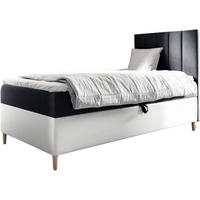 KINDERBETT MAYA 1 - Schwarz/Weiß, Holzwerkstoff (92/208cm) - Meblini