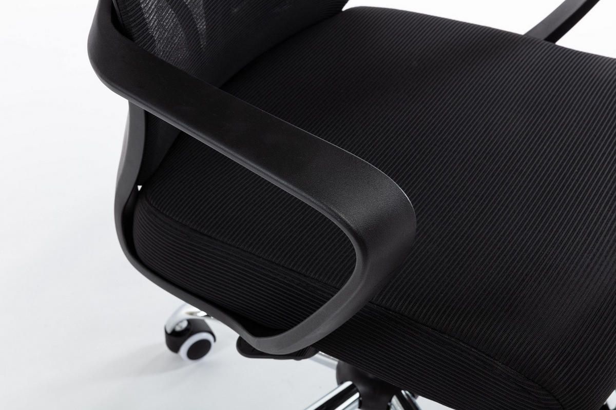 DREHSESSEL NIGEL - SCHWARZ - Schwarz, Holzwerkstoff (68/127/52cm) - CDF