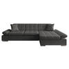 ECKSOFA Malwi, Seite: Rechts - Silberfarben/Grau, Holz/Textil (278/161cm) - MIRJAN24