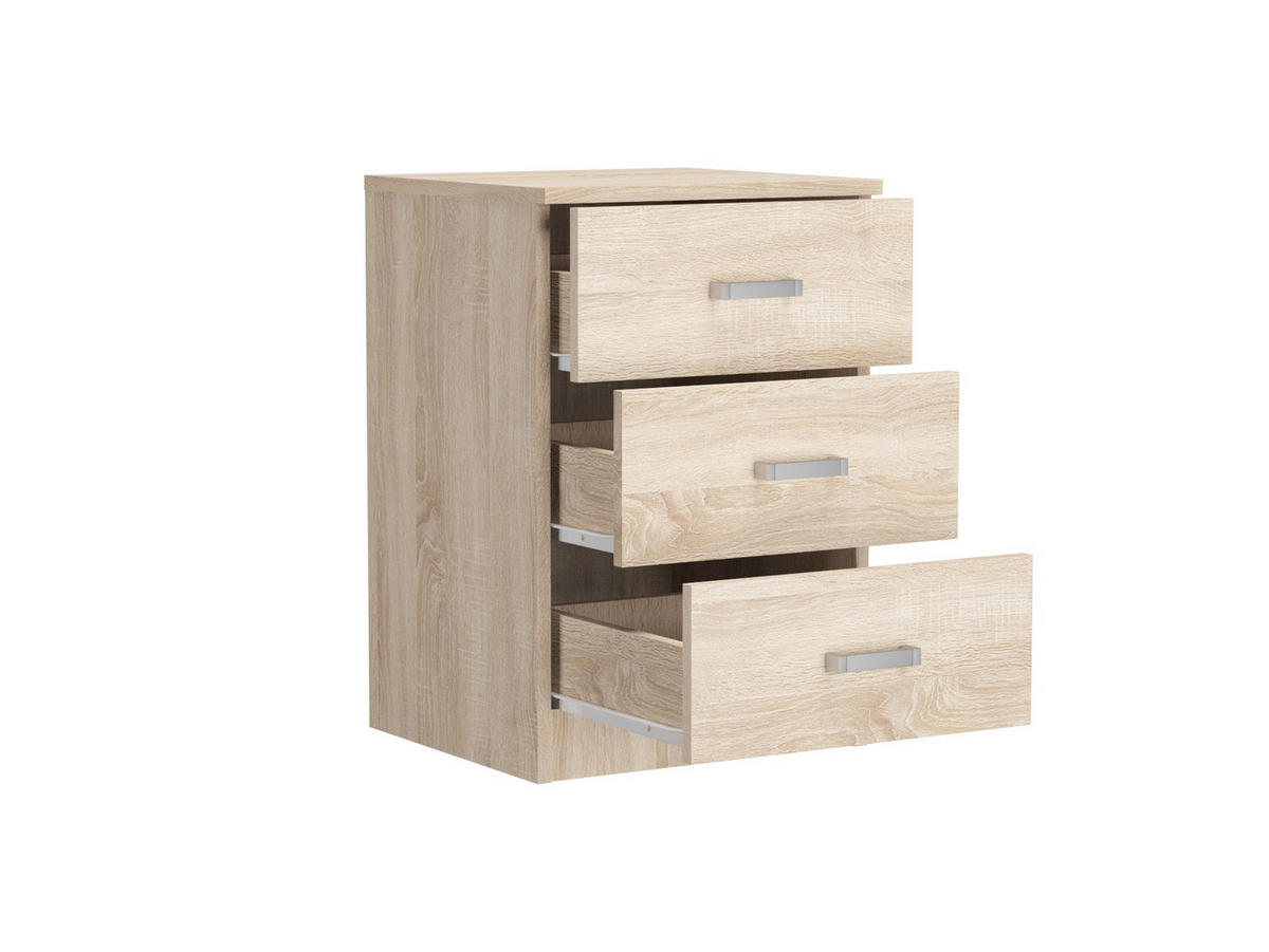 KOMMODE Sonoma Eiche 42/62/40 - Sonoma Eiche, Holzwerkstoff (42/62/40cm) - RAUMHIRSCH FURNITURE