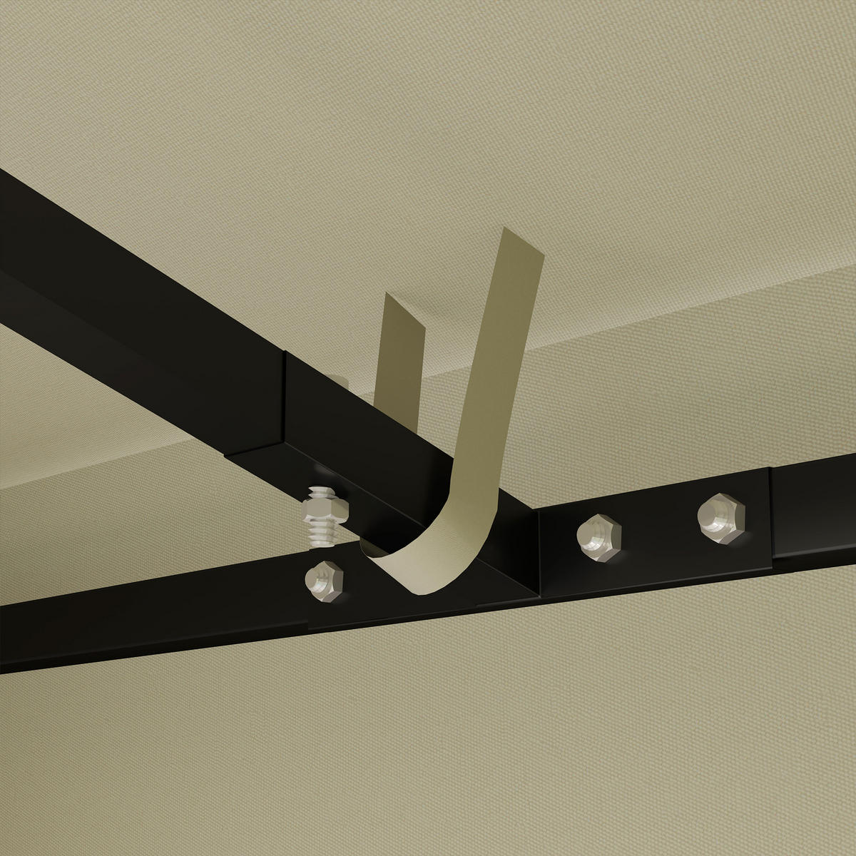 ERSATZDACH für Pavillon 3 x 3 m - Creme, Kunststoff (298/1/298cm) - Outsunny