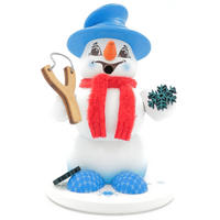 RAUCHFIGUR Scheemann Weiß Flockenwerfer 13 cm - Multicolor, Holz (10/13/0.1cm)