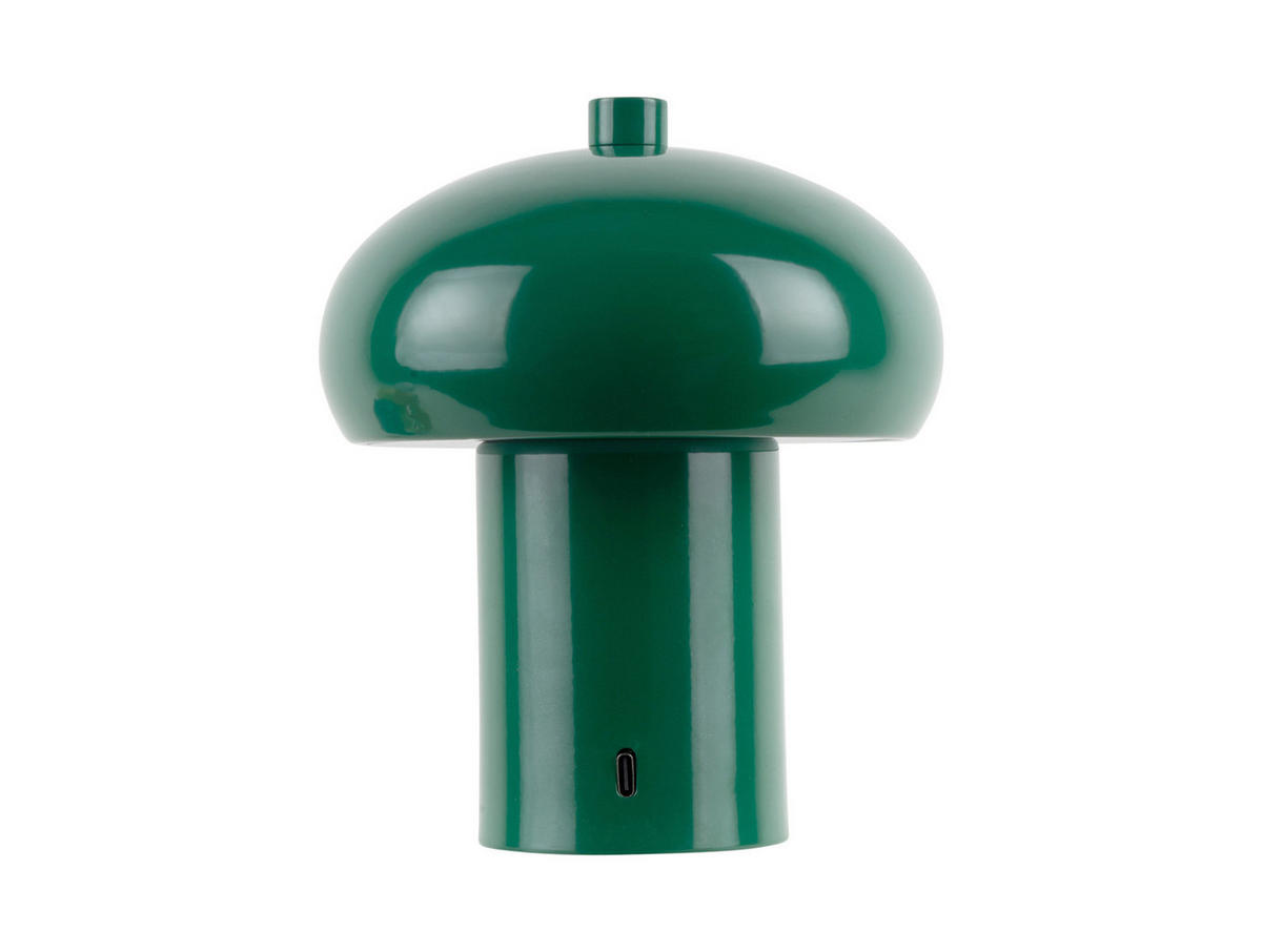 TISCHLAMPE Retro Seta Grün 12.5/12.5/15 cm - Grün, Metall (12.5/12.5/15cm) - Leitmotiv