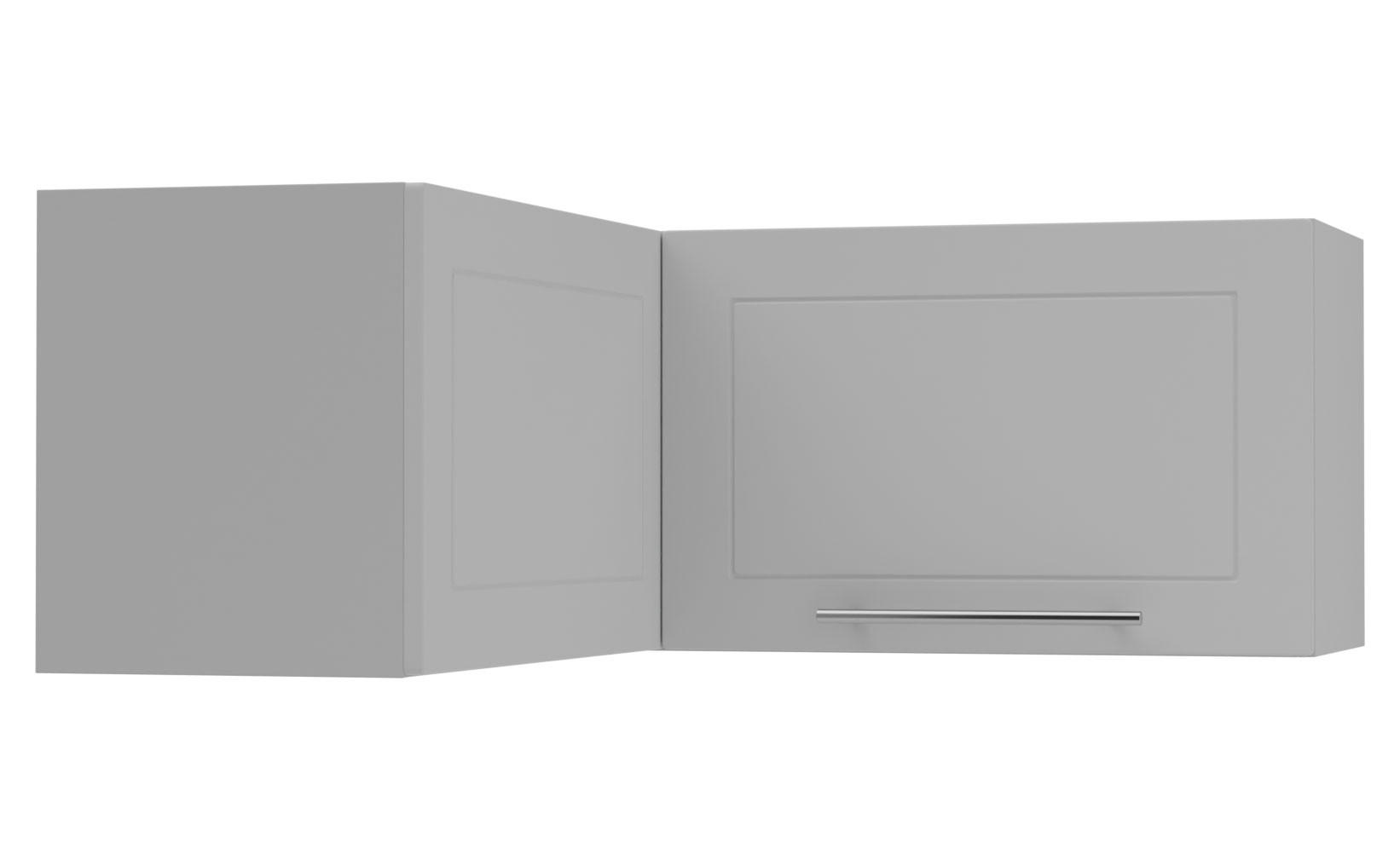 Feldmann-Wohnen Eckhängeschrank Grau, Grau 90x36x90 cm