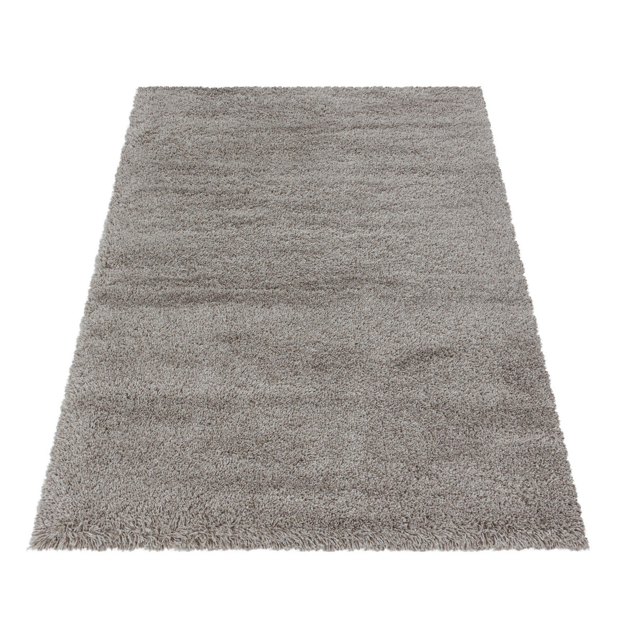TEPPICH Hochflor Shaggy Uni Style Polypropylen Wohnzimmer Beige Läufer 60x110 - Beige, Textil (60/110cm) - KADIMA DESIGN