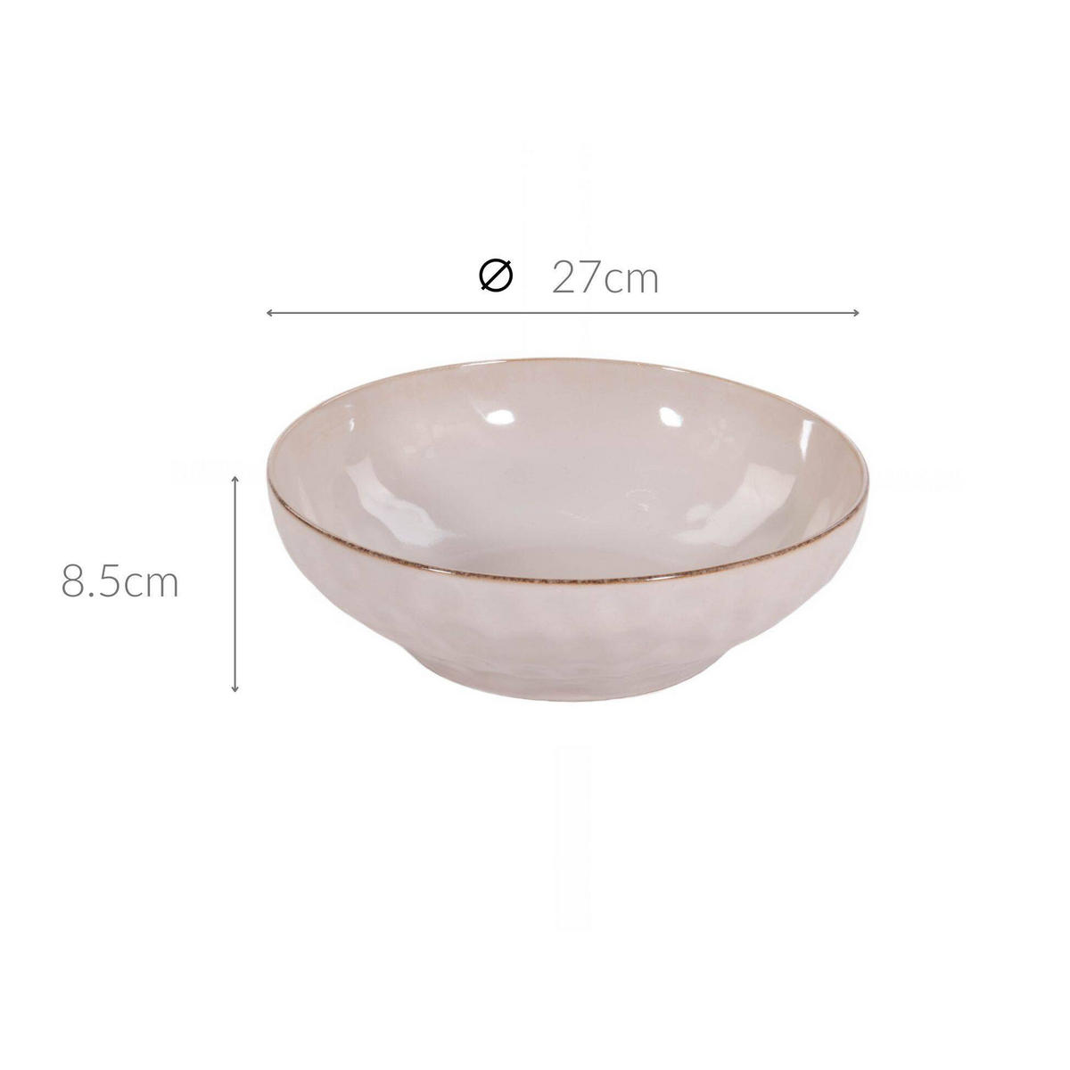 SCHALE 2500 ml - Weiß, Keramik (8.5cm)