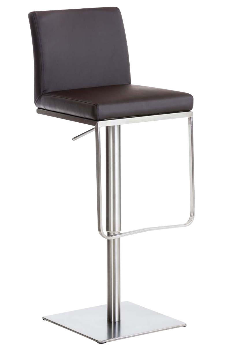 BARHOCKER Panama Kunstleder 86x42x44 cm braun - Braun, Leder (42/86/44cm) - furnicato