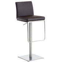 BARHOCKER Panama Kunstleder 86x42x44 cm braun - Braun, Leder (42/86/44cm) - furnicato