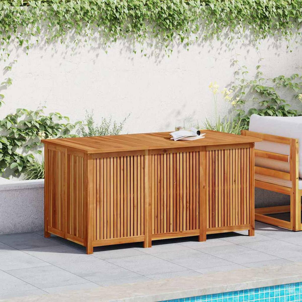 GARTENBOX 150/80/75 Cm Massivholz Akazie - Braun, Holz (80/75/150cm) - vidaXL