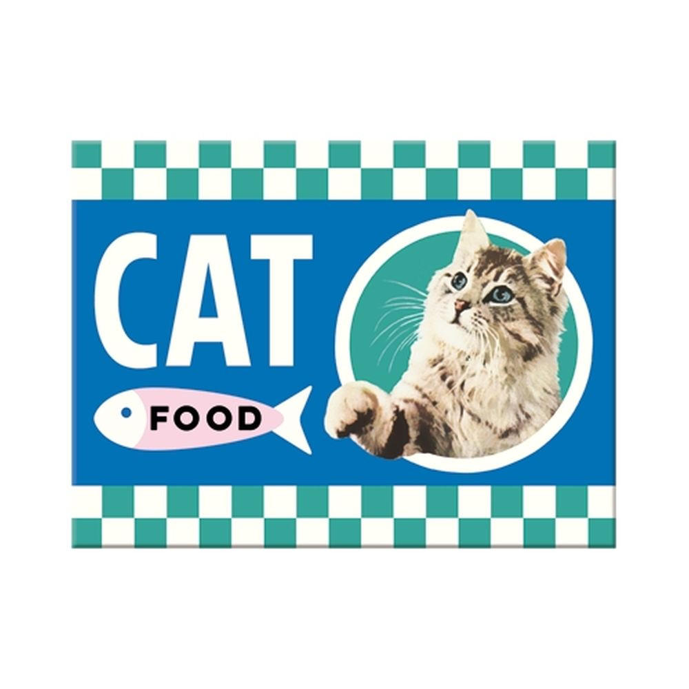 MAGNET 6/8 cm Animal Club Cat Food - Multicolor, Metall (8/6/0.1cm) - Nostalgic-Art