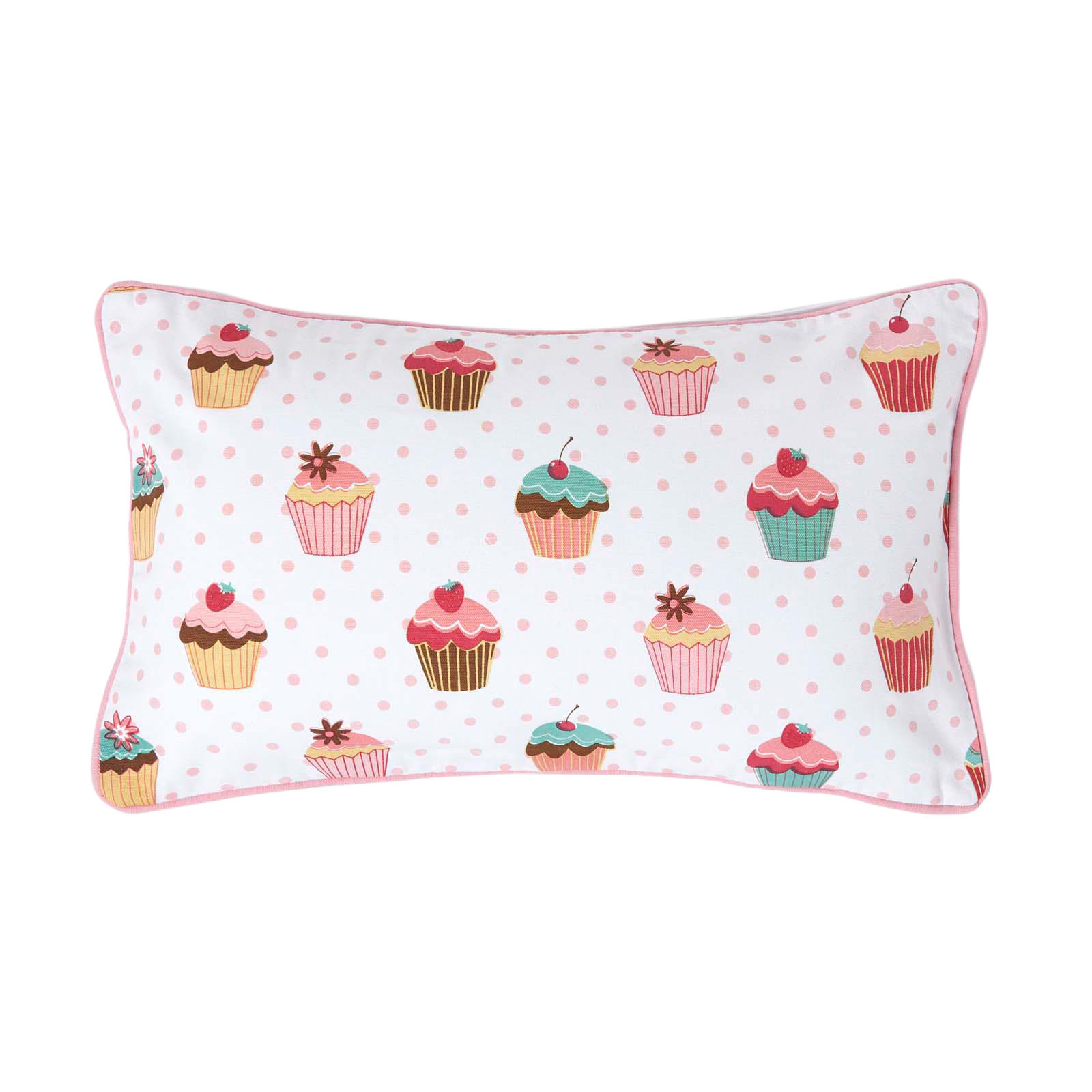 KISSENHÜLLE Cupcakes 30/50 cm - Multicolor, Textil (30/50cm) - Homescapes
