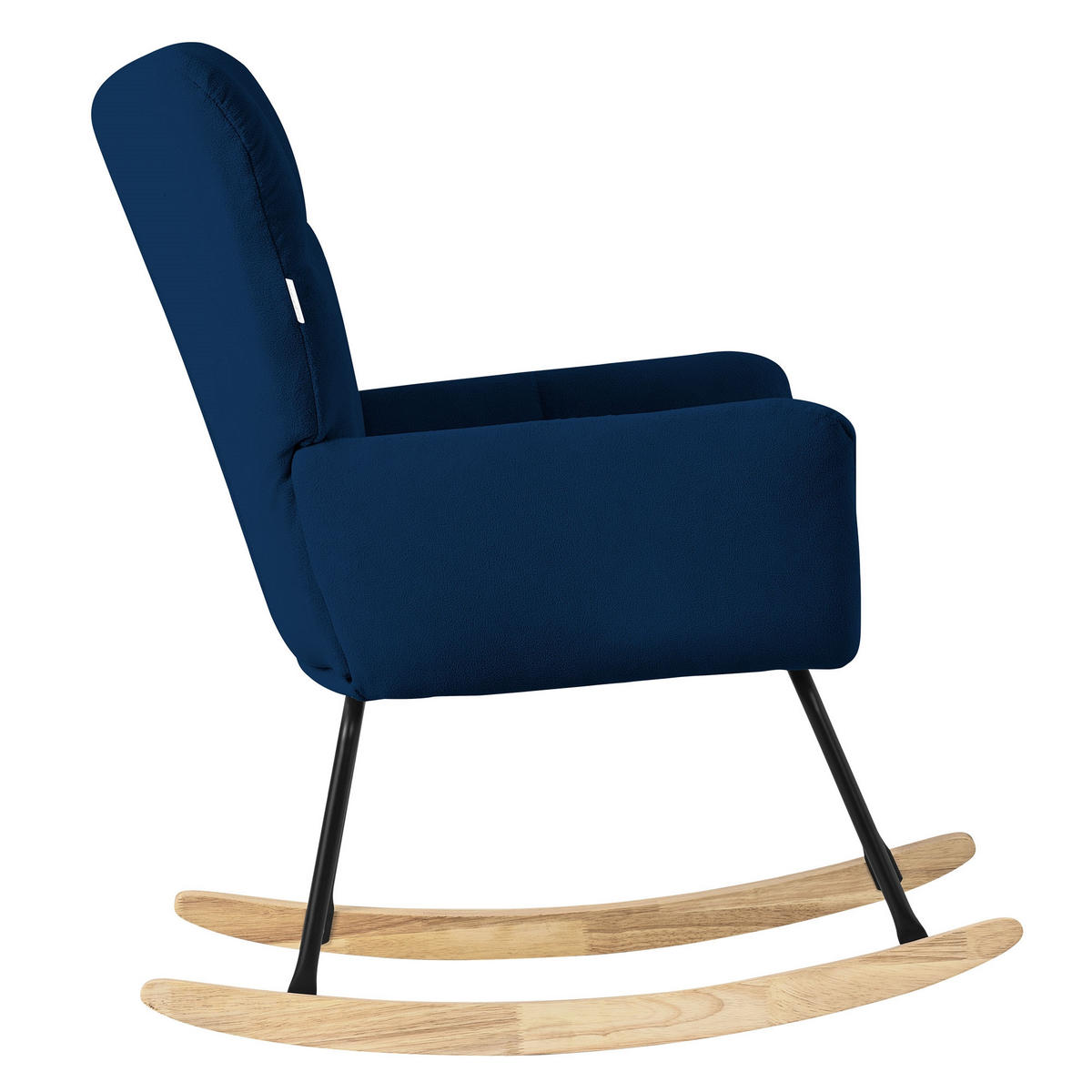 SCHAUKELSESSEL - Dunkelblau, Metall (88/95/69cm) - ML-DESIGN