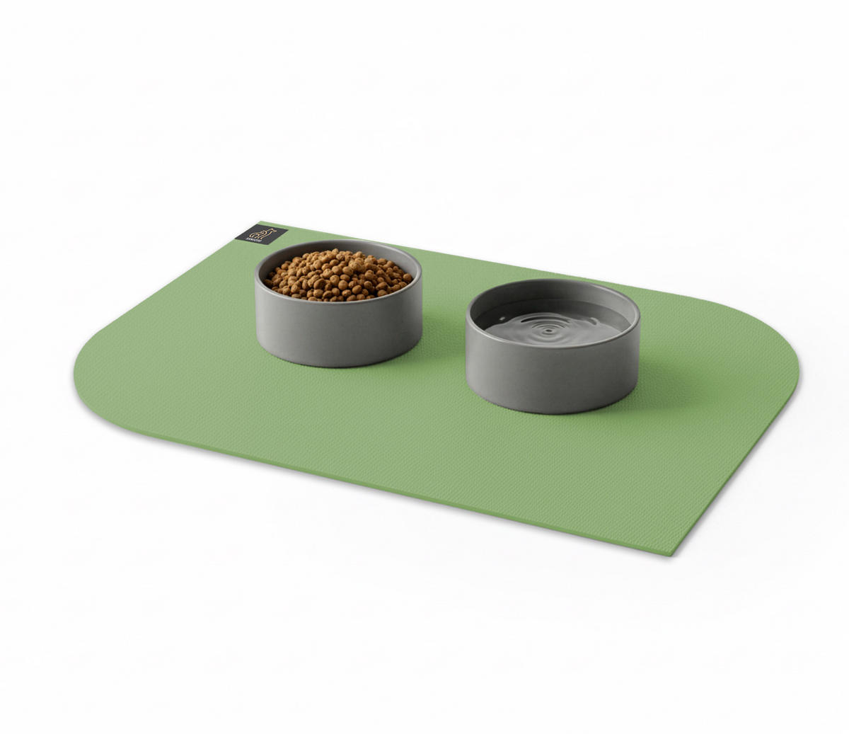 NAPFUNTERLAGE, Öko-Tex, Blattform Olivgrün 60 x 90 cm - Olivgrün, Textil (90/60cm) - SANOZOO