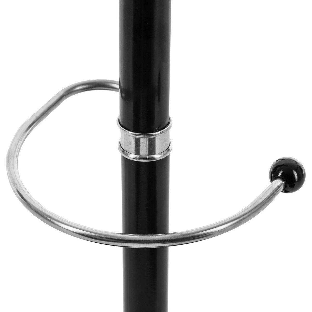 STANDGARDEROBE mit 14 Haken, Marmor, Metall, Schwarz - Schwarz, Metall (37/182/37cm) - 5five Simply Smart