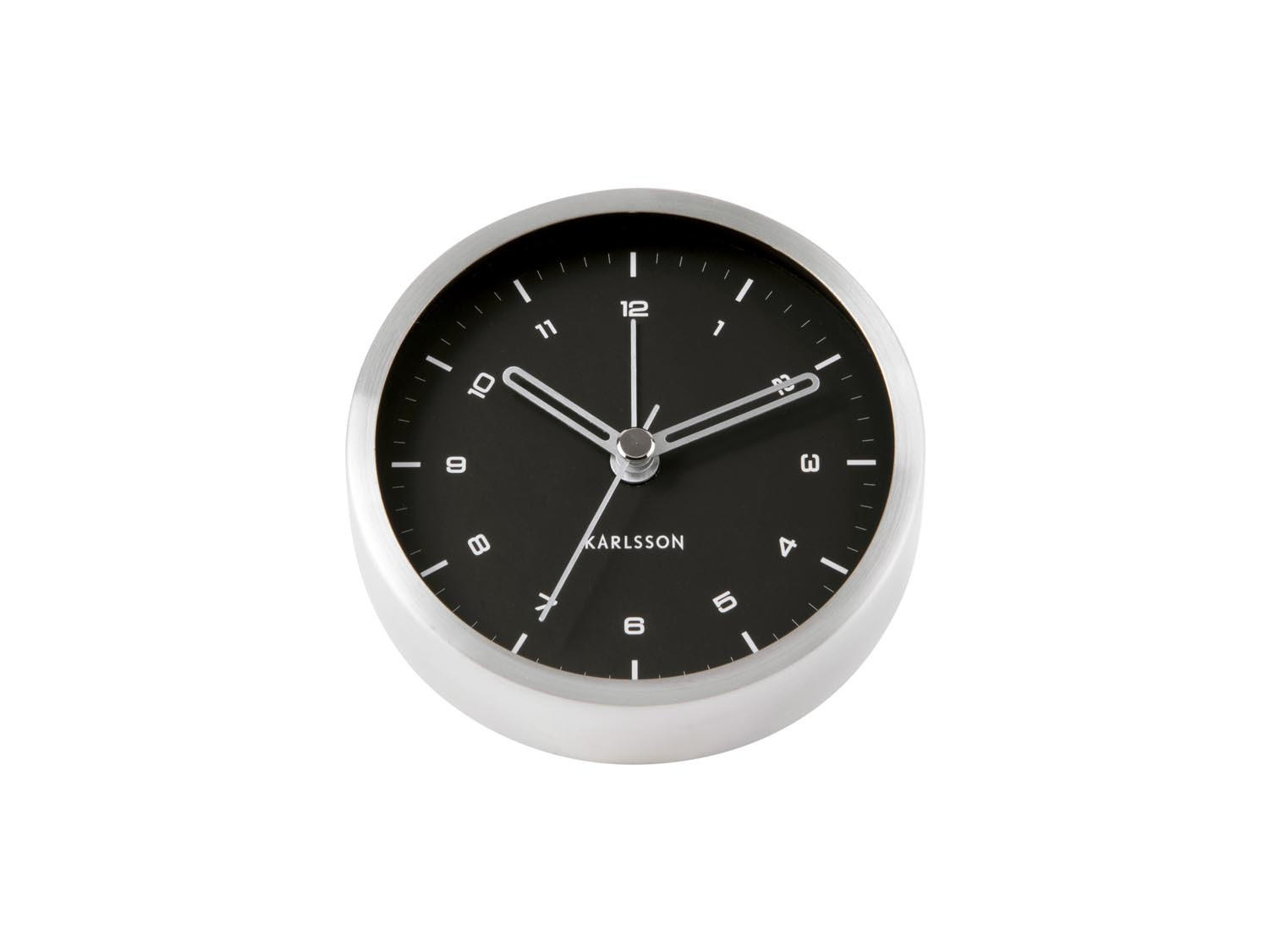 WECKER Weiß 9/9 cm - Weiß, Metall (9/9/3cm) - KUNSTLOFT