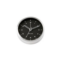 WECKER Weiß 9/9 cm - Weiß, Metall (9/9/3cm) - KUNSTLOFT