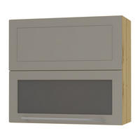 KÜCHENHÄNGESCHRANK Kvantum W8BS/80 Beige Matt / Eiche Artisan Matt 80 / 32,5 / 72cm - Beige/Eiche Artisan, Holz/Holzwerkstoff (80/72/32.5cm) - Feldmann-Wohnen