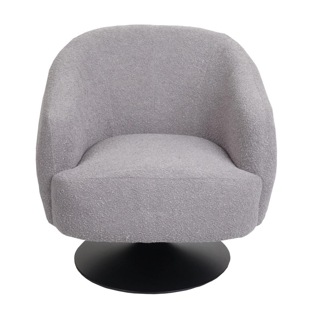 LOUNGE-SESSEL Hellgrau - Hellgrau, Textil (75/78/83cm) - MCW