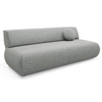 SITZSOFA Grau PENTI Schlaffunktion Ohne Armlehnen Bezug PUENTE - Grau, Textil (214/74/100cm) - Sepro Meble