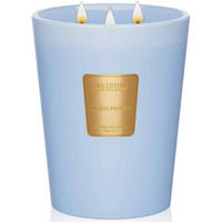 DUFTKERZE im Glas Leinen Brise 3-Docht 990g 150h Brenndauer Blau - Blau, Paraffin (16cm)