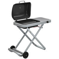 GASGRILL faltbar aus Edelstahl Schwarz - Schwarz, Metall (55/89/109cm) - Outsunny