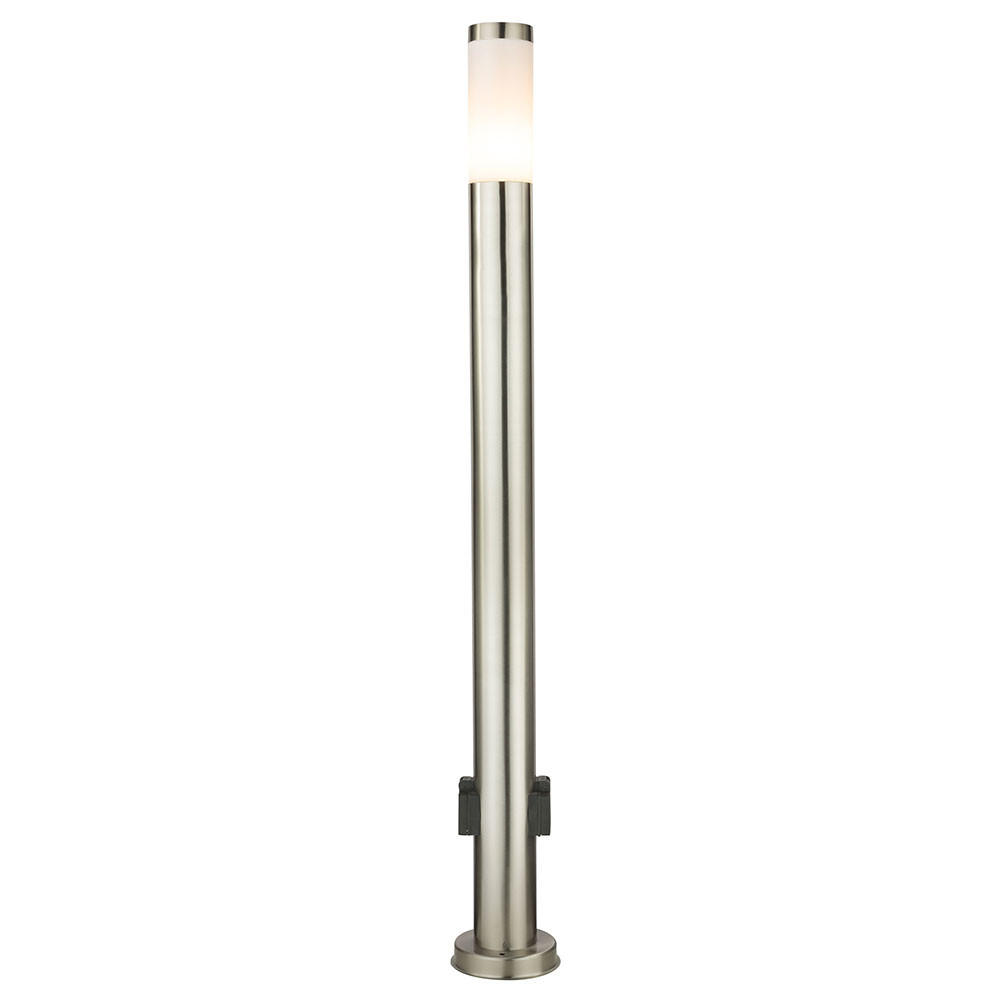 LED STEHLEUCHTE Silber Opal - Silberfarben, Metall (13.1/13.1/110cm)
