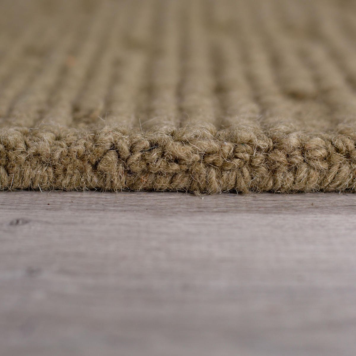 WOLLTEPPICH Boucle, Unifarben, Strapazierfähig, natürlich & pflegeleicht Erdtöne Rechteckig 160x230 - Grün, Textil (230/160cm) - KADIMA DESIGN