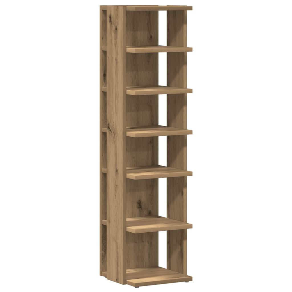 SCHUHSCHRANK Artisan-Eiche 28/27/102 Cm Holzwerkstoff - Braun, Holzwerkstoff (27/102/28cm) - vidaXL
