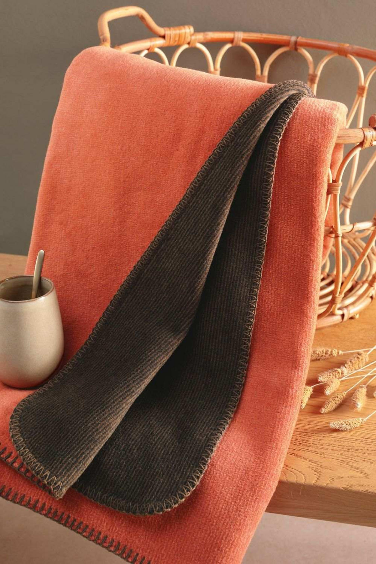 TAGESDECKE Aragon-Falcon 150 x 200 cm - Hellrot, Textil (150/200cm) - Biederlack