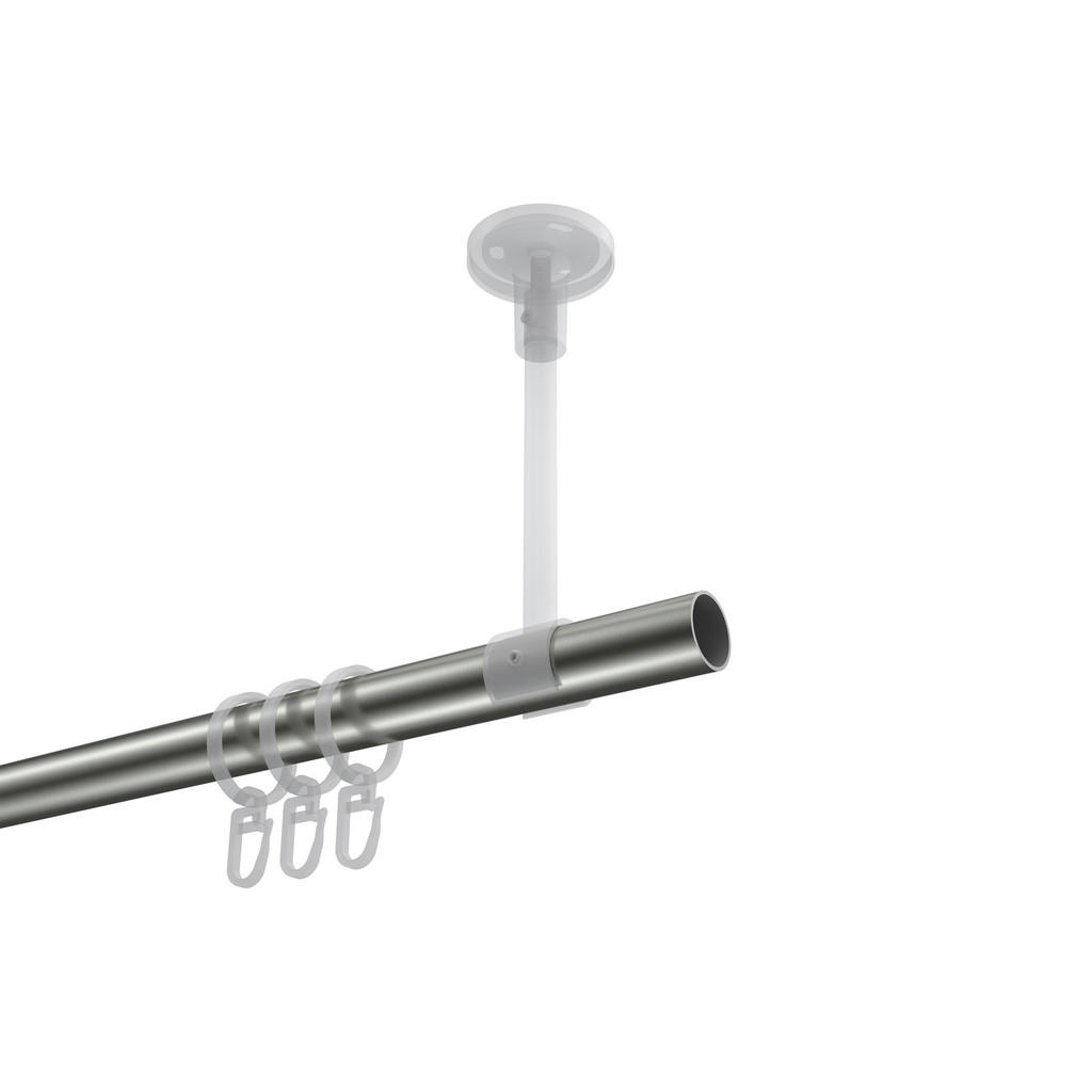 Thumbnail - Interdeco Gardinenstange, Edelstahl, Silber, Metall, 240 cm, Wohntextilien, Gardinen & Vorhänge, Gardinen-Stangen