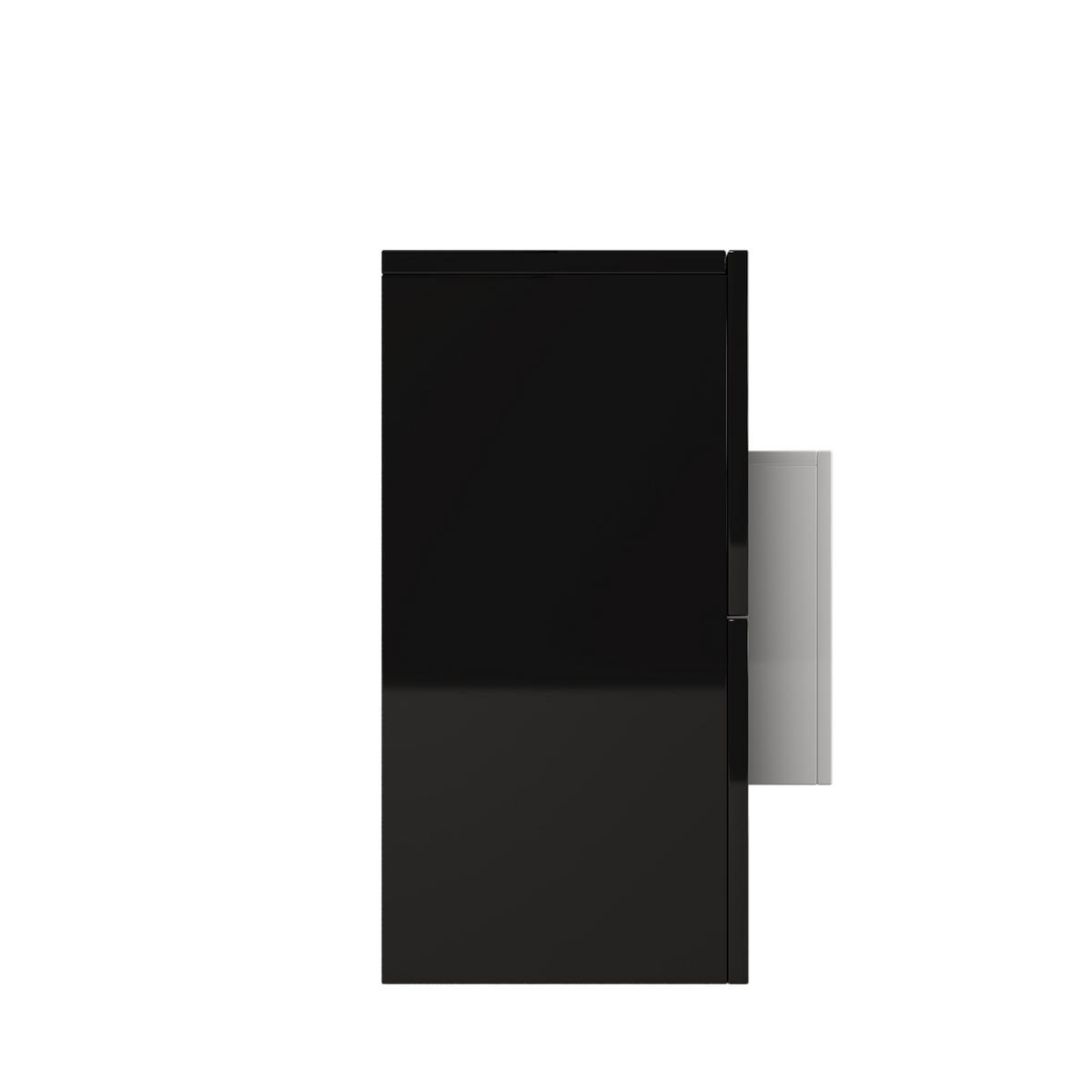 TV-LOWBOARD Schwarz-Weiß 200/35/60 cm - Schwarz, Holzwerkstoff (200/60/35cm) - PANGIVO