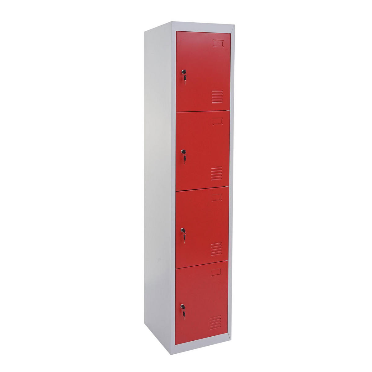 SCHLIESSFACH Rot - Rot, Metall (38/180/45cm) - MCW