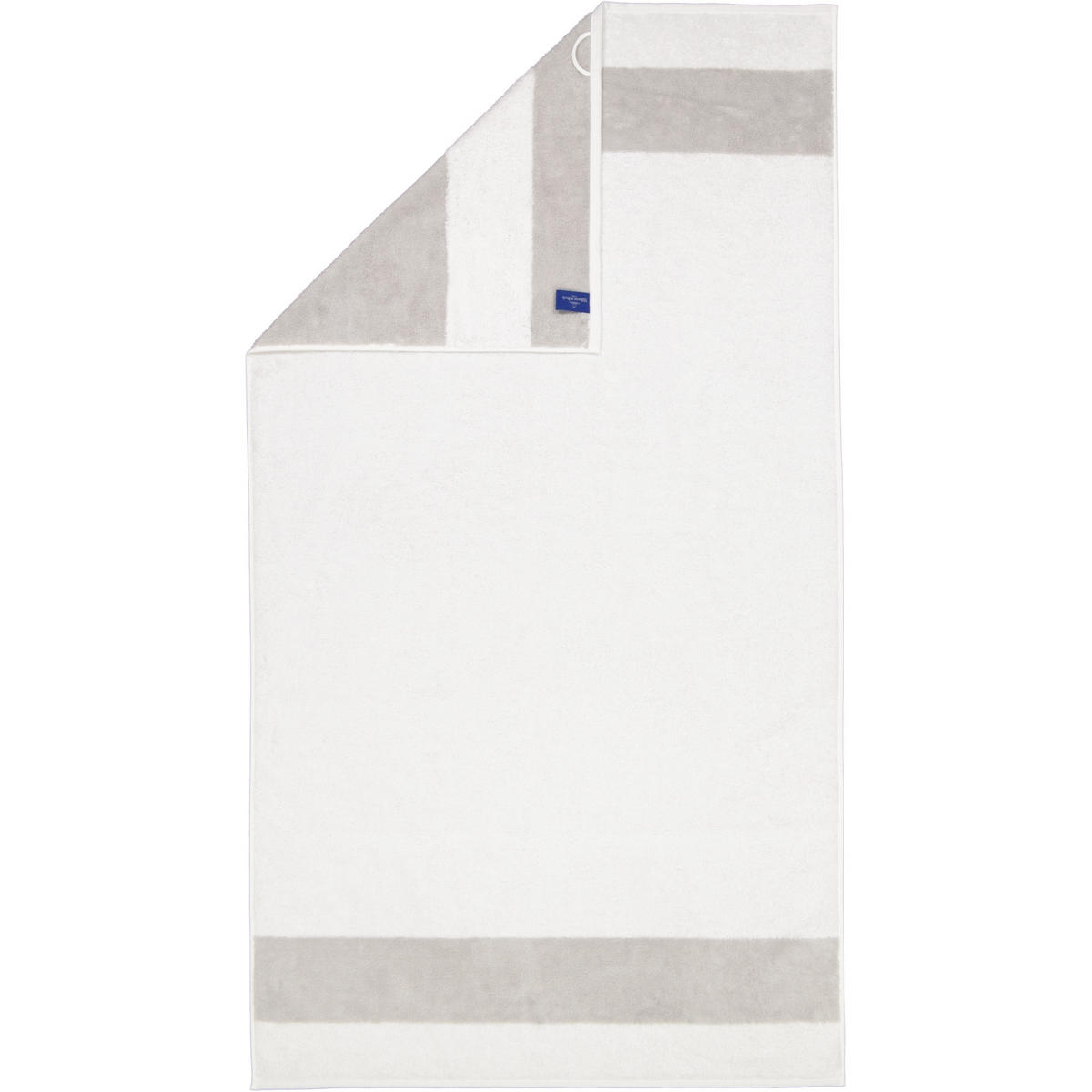 HANDTÜCHER LUXURY DOUBLE 2560 BRILLIANT WHITE - 76 - Weiß, Textil (80/150cm) - Zöllner