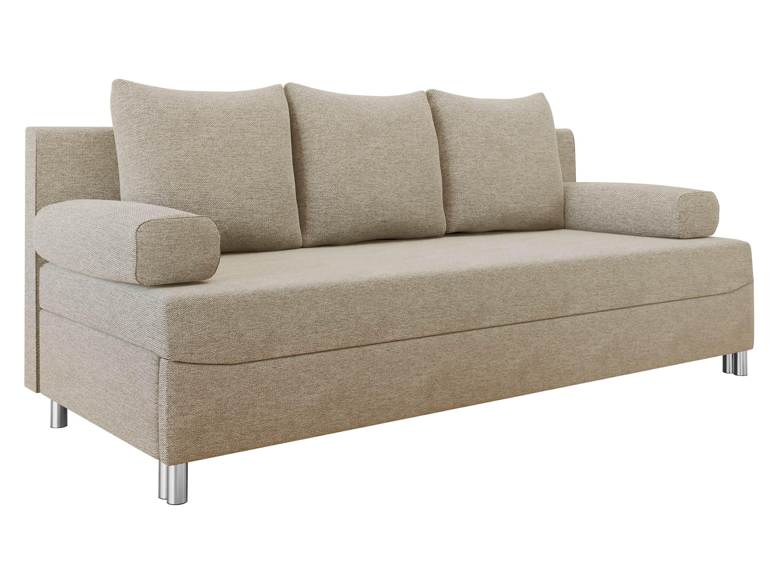 SCHLAFSOFA Dover - Chromfarben/Naturfarben, Holz/Kunststoff (192/86/80cm) - MIRJAN24