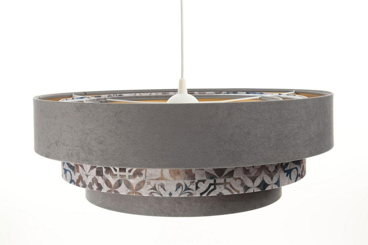 HÄNGELEUCHTE Grau 60/20 cm - Goldfarben, Kunststoff (60/1.5/20cm) - ONZENO
